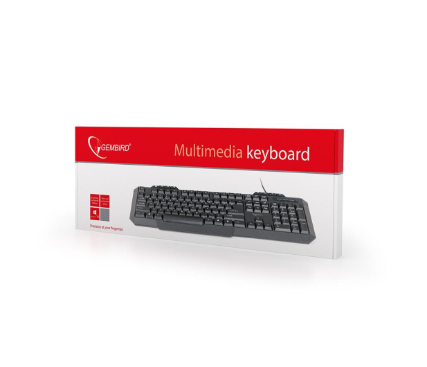 Gembird KB-UM-105 USB czarna - 402886 - zdjęcie 2